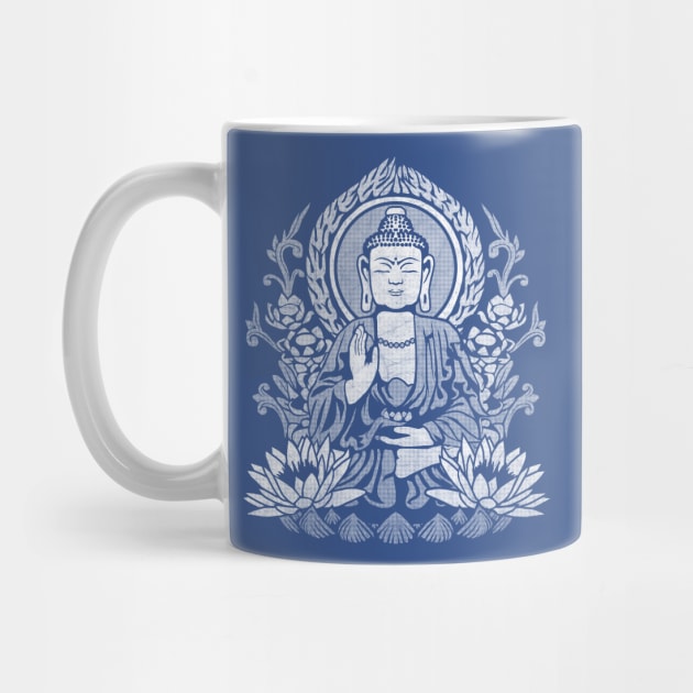 Siddhartha Gautama Buddha - White Halftone by GAz